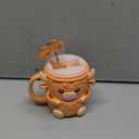 Highland Cow Ice Cream Pint Holder, 16oz Leak Proof Insulating Sleeve Cover with Handle, Hidden Snack Drawer & Spoon Storage, Cute Animal Design Beer Can Cooler, Gift for Highland Cow Lovers (Brown)