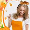 2 Pcs Thanksgiving Pumpkin Pie Costume Thanksgiving Funny Hairband Pie Party Favor Supplies Fall Costume Dress up Headband
