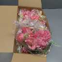 Tigeen 12 Bundles Peonies Artificial Flowers Faux Roses Silk Flowers Hydrangea Artificial Bouquet for Wedding Table Centerpiece Floral Vase Home Office Bridal Decor (Rose Pink)