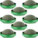 Frienda 8 Pcs Flower Foam Blocks Half Ball with Bowl Round Floral Dry Foam Green Floral Craft for Artificial Flower Arrangement Birthday Wedding Party (5.5x2.7in)