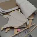 Kitten Play Tent, Indoor Cat House, Fun Rest and Scratch Station with Sisal Board for Clawing and Activity, Lightweight Canvas Tent with Comfortable Cushion, for Home Living Room Bedroom Or Pet Room