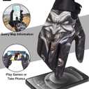 RIGWARL Motorcycle Gloves for Men Women Touchscreen, Lightweight Dirt Bike Glove Non-Slip, Skeleton Motorcycle Riding Glove