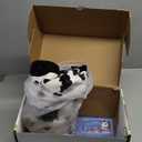 iPlay, iLearn Bouncy Pals Hopping Cow Horse, Toddler Girl Boy Inflatable Bouncing Animal Hopper Toy, Outdoor Indoor Plush Ride on Bouncer, Baby Birthday Gift 18 Month 2 3 4 Year Old Kid - Cow