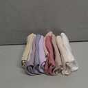 Susurration Muslin Baby Drool Bibs 10Pack Soft Square Adjustable Bandana Bibs for Unisex Baby Girls & Boys (Pink)