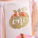 Pumpkin Banner for 1st Birthday - Highchair Banner for First Birthday Theme Decoration, Cake Smash Photo Prop, Pumpkin crown hat, Fabric Rag Garland Banner.