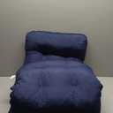 Waterproof Long Lounger Chair Cushion Outdoor Chaise Lounge Chair Cushions with Ties, Patio Recliner Thickened Lounge Chair Cushions for Indoor 59x 18 x 4.7 Inches, Cushion Only (Blue)