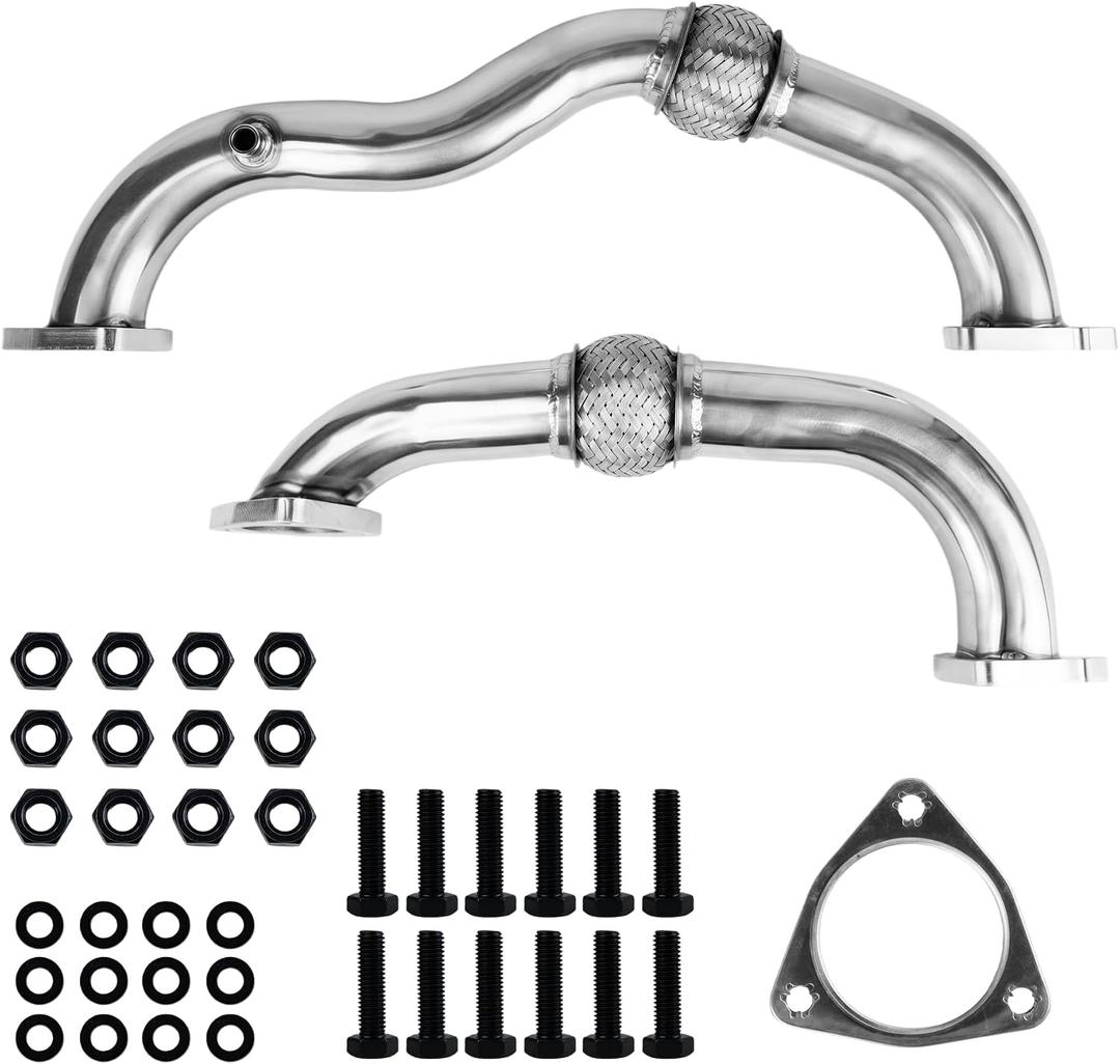 6.4 Up Pipes Compatible with Ford F250 F350 F450 F550