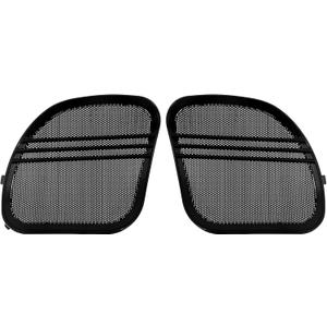 HDBUBALUS Motorcycle Tri-Line Speaker Grills Front Fairing Speaker Cover Fit for Harley Road Glide FLTRX FLTRK FLTRXS FLTRUSE FLTRXSE 2015-2025 Black 1 Pair (Black)