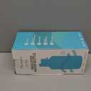 [2-IN-1 LID] 64 oz Insulated Water Bottle with Silicone Boot (48hrs Cold/24hrs Hot) - DIY Stickers, Leakproof, BPA Free, Half Gallon (Cyan)