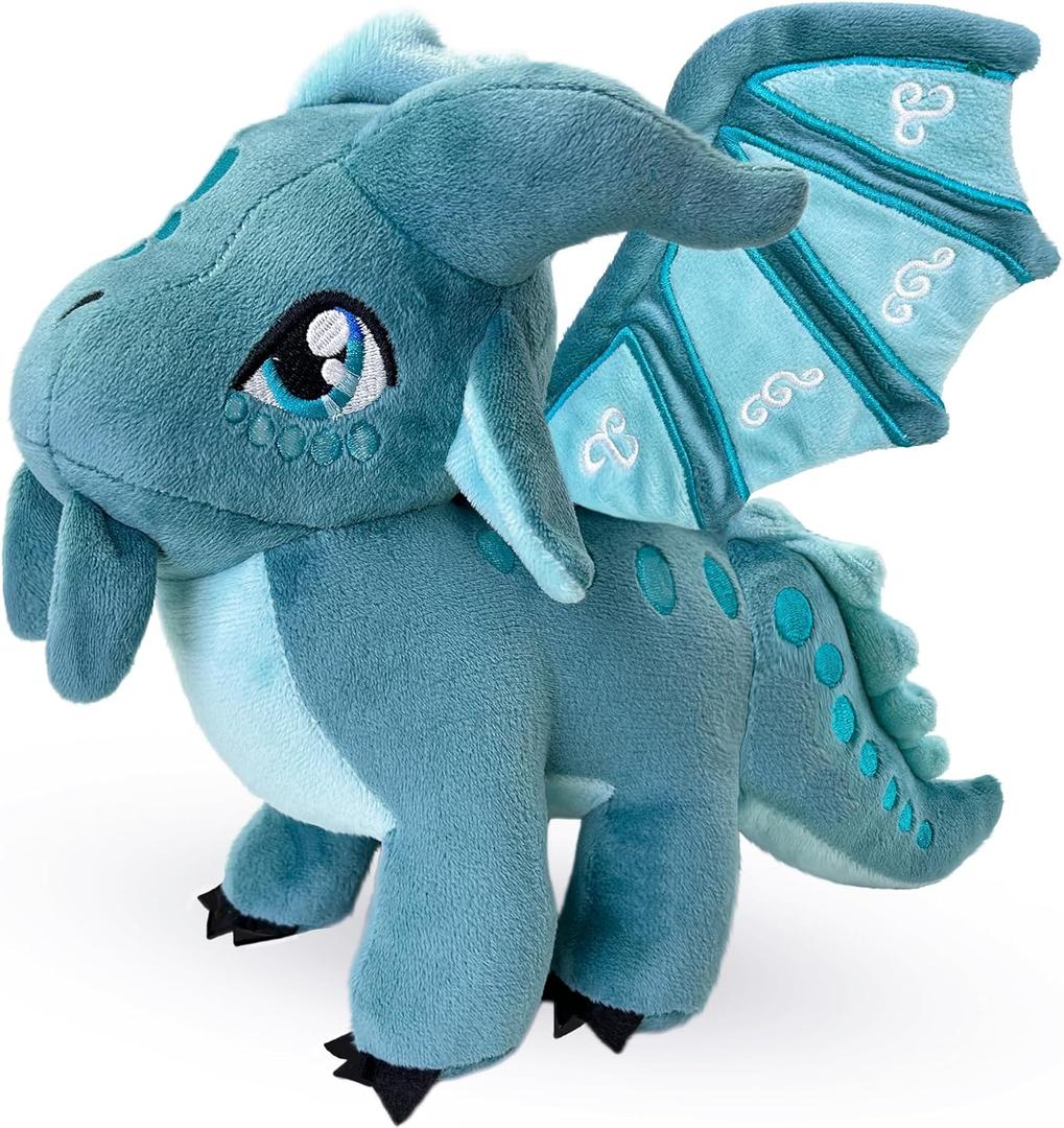 Kobataro Wings Dragon Plush Toys Stuffed Animal Plushies Cute Dragon Figure Merch Present for Kids Aged 3+ (Navy)