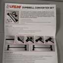 Lifeline Fitness Dumbbell Converter Set – Transform Dumbbells into Barbell & Kettlebell with Resistance Training Features