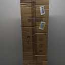 5-Light Kitchen Chandeliers Over Table, Farmhouse Black Dining Room Light Fixture, Linear Rustic Wood Ceiling Pendant Island Light Fixtures with Metal Lampshade, Height Adjustable