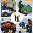 2-in-1 6800 BTU Golf Cart Heater Propane with Storage Box, Adjustable Cup Holder & Camping Base, Compatible with EZGO, Club Car, Yamaha, and More, Golf Cart Accessories (Propane Tank Not Included)