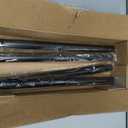 YaFex Curtain Rods 32-144 Inch, Heavy Duty 1 Inch Adjustable Curtain Rod for Windows, Black Extra Long Window Treatment Rods, Modern Design, Easy Installation