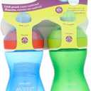 Philips Avent My Grippy Spout SCF801/21 - Sippy Cup with Soft Spout and Leak-Proof Design, Blue/Green, 10 oz, 2 Pack, SCF801/21