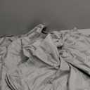 100% Egyptian Cotton Pillow Cases Standard Size with Zipper Closure, 600 Thread Count, Quiet and Breathable, Easy Care (Grey Striped), 4 Pack 