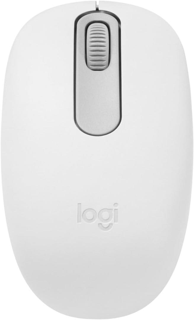 Logitech M196 Bluetooth Wireless Mouse, Compact and Portable Mouse for Laptops, Tablets and More, 12-Month Battery, Smooth Tracking, Compatible with PC and Mac, Windows and macOS - Off White (One Size)