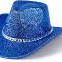 Men & Women Cowboy Hat Western Style Glitter Cosplay Party Costume Hats