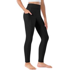 Yitoco Girls Black Leggings with Pockets Athletic High Waisted Kids Workout Dance Running Yoga Pants (Black,9-10 Years, YOYPG03-B-140)