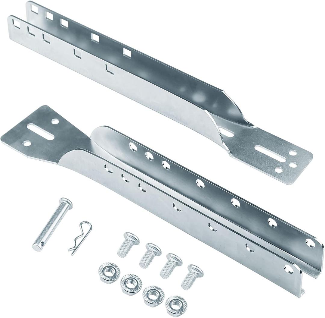 Xadnitu Adjustable Garage Door Opener Top Reinforcement Bracket, for Residential Garage Doors Operation, Mount, Replacement or Connection, Silver