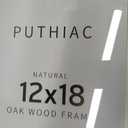 puthiac 12x18 Solid Oak Wood Picture Frame, White, 1 Pack