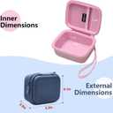 LTGEM Case Compatible with JBL Go 4 / GO 5 / Go 3 Ultra-Portable Waterproof Speaker, Blue