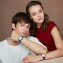 Nylon Braided Watch Bands Compatible with iWatch Series 11/10/9/8/7/6/SE/5/4/3/2/1, Sport Strap for 38mm/40mm/41mm/42mm Women Men, Stretchy Nylon Band with Zinc Alloy Parachute Buckle