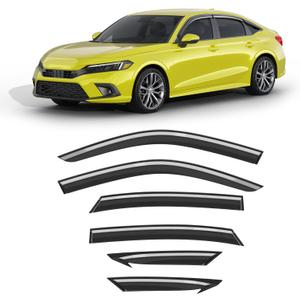 Tape-on Window Visors Rain Guards for Honda Civic Sedan 2022-2026