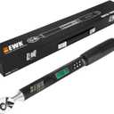 EWK 3/8" Drive Digital Angle Torque Wrench 5-100 ft-lbs (6.8-135 Nm), with LED Display & Audible Buzzer, for Small Car Repairs