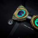 RBOCOTT Handmade Feather Pre-tied Bow tie and Brooch Sets for Men