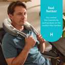 Homedics Pro Therapy Vibration Neck Massager with Soothing Heat, Portable Pain Relief Massage for Stiff Neck Muscles, Soothing Heat for Tension and Stress Release, Customizable Speeds