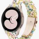 Bands Compatible with Samsung Galaxy Watch 7 / FE / 6/6 Classic / 5/5 Pro / 4/4 Classic / 3 41mm / Huawei GT3 42mm, 20mm Colorful Resin Replacement Strap for Women Men