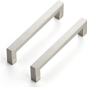 Ravinte 30 Pack 5 Inch Kitchen Square Cabinet Handles Brushed Nickel Drawer Pulls for Cupboard Hardware