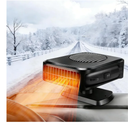 Car Heater, 200W 12V Portable Windshield Defogger and Defroster，2 in 1 Modes Fast Heating &Cooling Fanswith Cigarette Lighter Plug 360 Degree Rotary Base（Black)