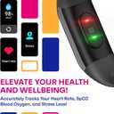 OCTANDRA Active 2 VeryFit Fitness Tracker Heart Rate SpO2 Blood Oxygen Saturation Sleep Monitor 1.05" Screen Activity Step Counter Pedometer IP68 Waterproof Smart Watches for Men Women (ID155) (Pink)