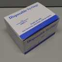 100 Pack 1ml 25 Gauge 1 inch Disposable Syringes with Needle 1cc Luer Slip Syringe for Scientific Lab Use, Individually Wrapped