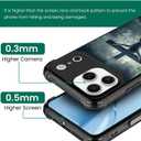 CARLOCA for iPhone 17 Pro Max Compatible with Magsafe Case Design for Girl Boy Shockproof Magnetic Charge Hard PC Back Case Esthetics Pattern Dark Sky Clouds Large Cross Jesus