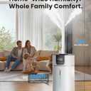 AreShark 4.2 Gal/16L Humidifier Large Room, Cool Warm Mist 2000ft Whole House Air Humidifiers for Bedroom, Plants, Adults, 60H Runtime, Humidity Setting, Easy to Clean, Top Fill, Extension Tube