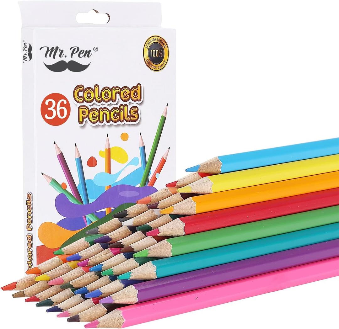 Mr. Pen- Colored Pencils for Kids, 36 Pack, Color Pencil Set, Color Pencils, Colored Pencils for Adult Coloring Pencils for Adults