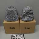 Theater Solutions 4R4G Outdoor Granite Rock 4 Speaker Set for Deck Pool Spa Patio Garden