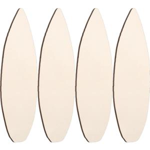 Sratte 4 Pcs Wood Surfboard Blanks Surf Boards for Decorating Unfinished Surfboard Wall Cutouts Wood DIY Craft Sign for Art Creation Graffiti Painting Home Hanging Decoration (13.78 x 5.51 Inches)