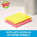Scotch-Brite Sponge Cloth – 6-Pack (3 Packs of 2 Each), Reusable and Washable, Highly Absorbent, Multi-Purpose Cleaning Cloths