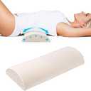 Cozyhealth - 2.95" H*18.7" L - Soft Small Lumbar Pillow for Sleeping, Memory Foam Back Lumbar Support Cushion for Lower Back Pain Relief Bed Waist Sleep Support Pillow for Side, Back Sleepers (Small)