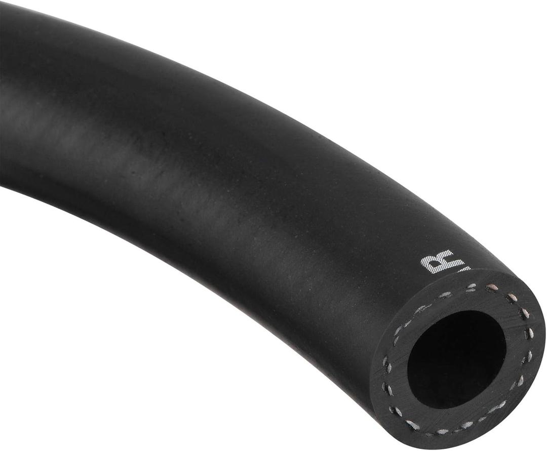 uxcell 1/2 inch ID Fuel Line Hose, 7/8 inch OD 2ft Black Oil Hose for Small Engines