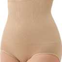 GoodtoU Shapewear Tummy Control Underwear For Women Bodyshaper High Waisted Panties Girdle (US, Alpha, X-Large, XX-Large, Beige)