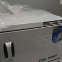 Hot Towel Warmer Cabinet with LED Light - JXSDLIY 23L Large Capacity Towel Cabinet for Bathroom 2-in-1 Professional Hot Towel Warmers for Facials SPA Massage Salon Heats Up Quick Towel Heater (white)