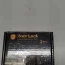 Home Security Door Lock Door Reinforcement Lock Door Locks for Kids Safety Flip Door Lock Latch Childproof Night Lock Door Security Front Door Child Safety Lock High Security Locks for Doors Inside (Black)