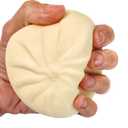 Zorbitz Squishy Dumplin Steamed Soft Dumpling Bun Simulation Fidget Toy Beige, Pressure-Relieving Sensory Squeeze Ball
