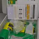 CGOLDENWALL Eye Wash Station Portable Emergency Eye Wash Kit, Wall Mounted Eyewash Station OSHA Approved, 2 * 16.9oz Bottles, with Mirror & Emergency Sign, Safety Material, NO Solution