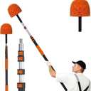 LAANPOLE 20FT Cobweb Duster with Extension Pole, Spider Web Brush for Cleaning Extendable, Professional Ceiling and Corner Dusters for Outdoor Indoor Use